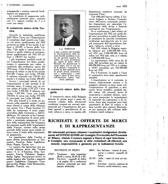 L'economia nazionale rassegna ebdomadaria di politica, commercio, industria, finanza, marina, e assicurazione