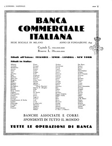 L'economia nazionale rassegna ebdomadaria di politica, commercio, industria, finanza, marina, e assicurazione