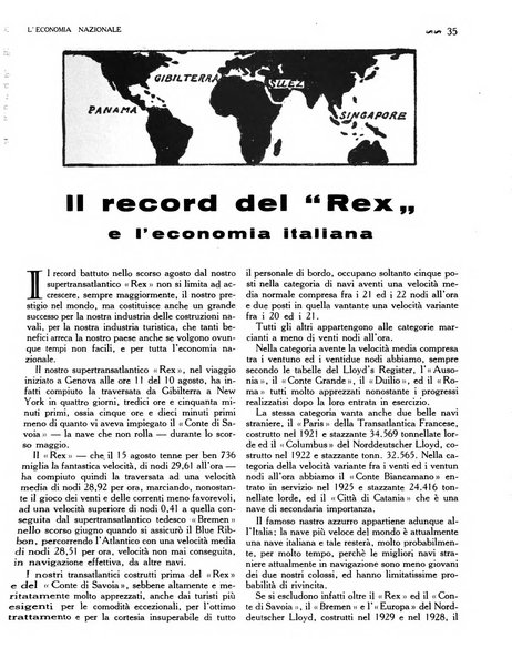 L'economia nazionale rassegna ebdomadaria di politica, commercio, industria, finanza, marina, e assicurazione