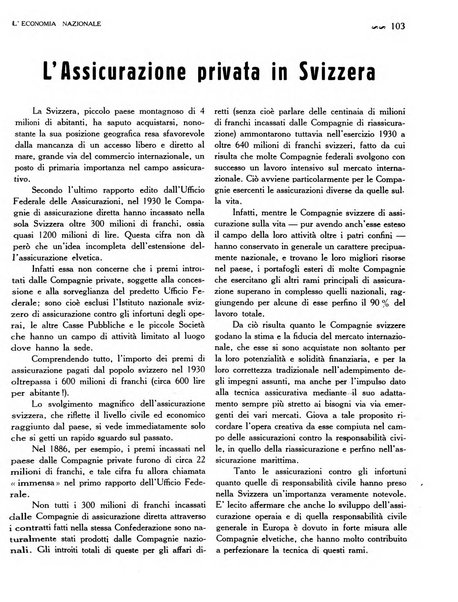 L'economia nazionale rassegna ebdomadaria di politica, commercio, industria, finanza, marina, e assicurazione