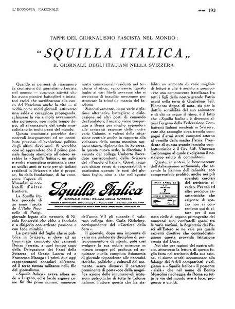 L'economia nazionale rassegna ebdomadaria di politica, commercio, industria, finanza, marina, e assicurazione