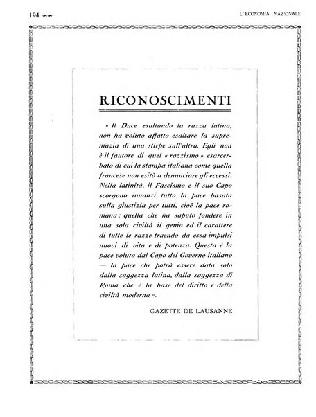 L'economia nazionale rassegna ebdomadaria di politica, commercio, industria, finanza, marina, e assicurazione