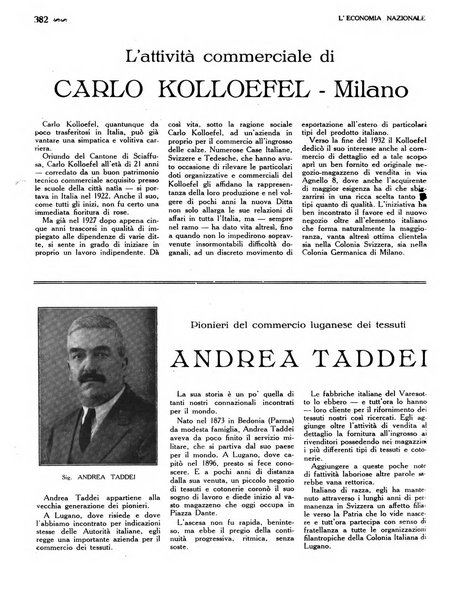 L'economia nazionale rassegna ebdomadaria di politica, commercio, industria, finanza, marina, e assicurazione