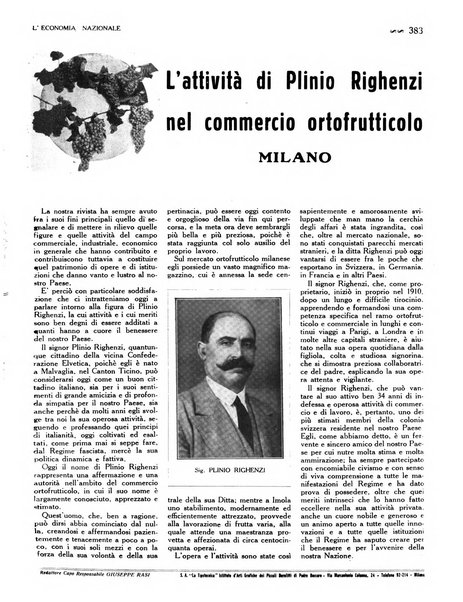 L'economia nazionale rassegna ebdomadaria di politica, commercio, industria, finanza, marina, e assicurazione