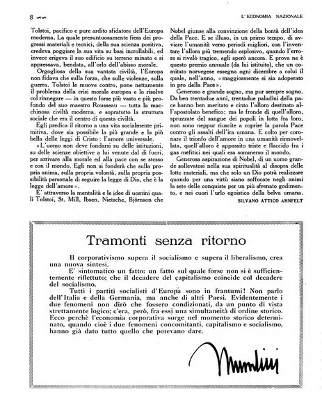 L'economia nazionale rassegna ebdomadaria di politica, commercio, industria, finanza, marina, e assicurazione