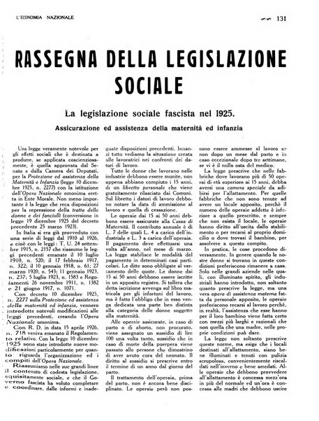 L'economia nazionale rassegna ebdomadaria di politica, commercio, industria, finanza, marina, e assicurazione