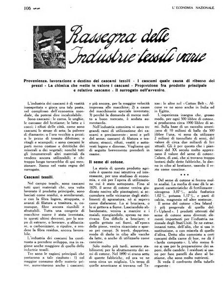 L'economia nazionale rassegna ebdomadaria di politica, commercio, industria, finanza, marina, e assicurazione