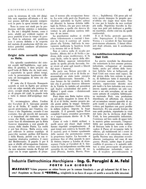 L'economia nazionale rassegna ebdomadaria di politica, commercio, industria, finanza, marina, e assicurazione