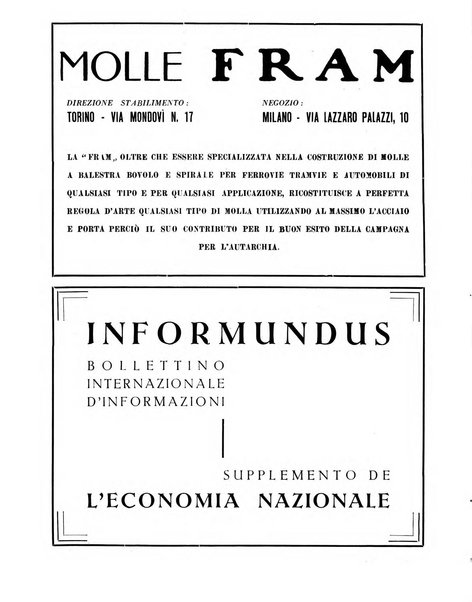 L'economia nazionale rassegna ebdomadaria di politica, commercio, industria, finanza, marina, e assicurazione