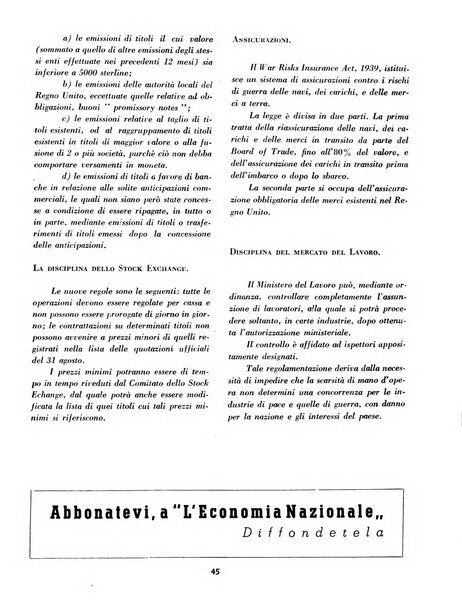 L'economia nazionale rassegna ebdomadaria di politica, commercio, industria, finanza, marina, e assicurazione