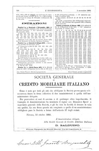 L'economista gazzetta settimanale di scienza economica, finanza, commercio, banchi, ferrovie e degli interessi privati