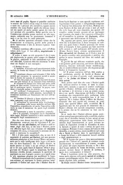 L'economista gazzetta settimanale di scienza economica, finanza, commercio, banchi, ferrovie e degli interessi privati