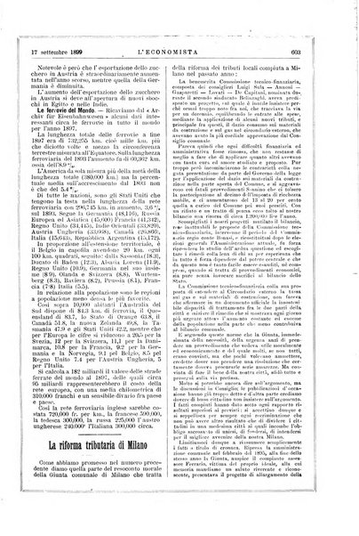 L'economista gazzetta settimanale di scienza economica, finanza, commercio, banchi, ferrovie e degli interessi privati