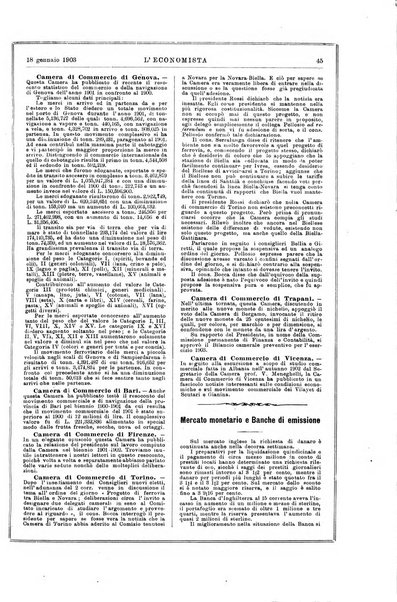 L'economista gazzetta settimanale di scienza economica, finanza, commercio, banchi, ferrovie e degli interessi privati
