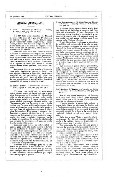 L'economista gazzetta settimanale di scienza economica, finanza, commercio, banchi, ferrovie e degli interessi privati