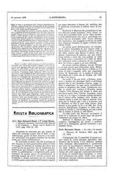 L'economista gazzetta settimanale di scienza economica, finanza, commercio, banchi, ferrovie e degli interessi privati