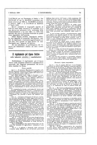 L'economista gazzetta settimanale di scienza economica, finanza, commercio, banchi, ferrovie e degli interessi privati