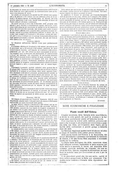 L'economista gazzetta settimanale di scienza economica, finanza, commercio, banchi, ferrovie e degli interessi privati