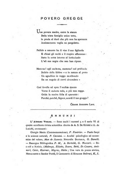 L'educazione moderna periodico mensile indirizzato alla diffusione delle teorie di Federico Frobel ...