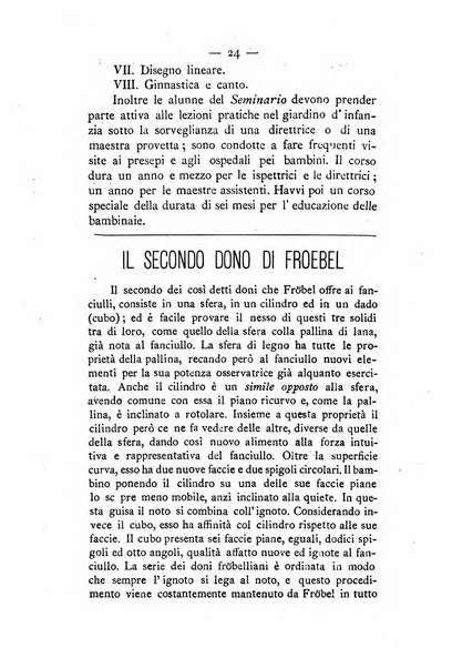 L'educazione moderna periodico mensile indirizzato alla diffusione delle teorie di Federico Frobel ...