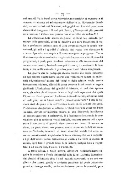 L'educazione moderna periodico mensile indirizzato alla diffusione delle teorie di Federico Frobel ...