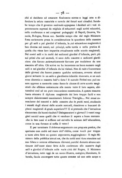 L'educazione moderna periodico mensile indirizzato alla diffusione delle teorie di Federico Frobel ...