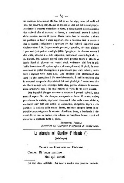 L'educazione moderna periodico mensile indirizzato alla diffusione delle teorie di Federico Frobel ...