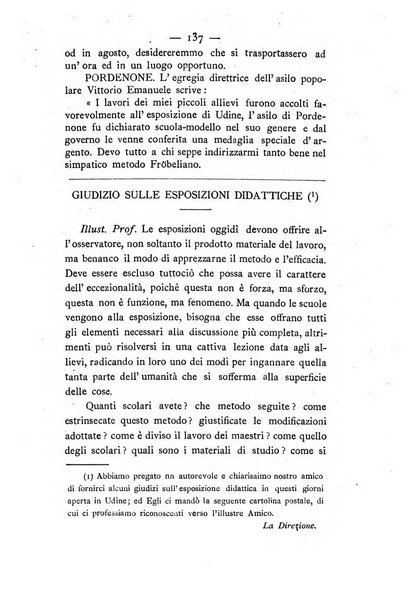 L'educazione moderna periodico mensile indirizzato alla diffusione delle teorie di Federico Frobel ...