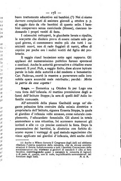 L'educazione moderna periodico mensile indirizzato alla diffusione delle teorie di Federico Frobel ...