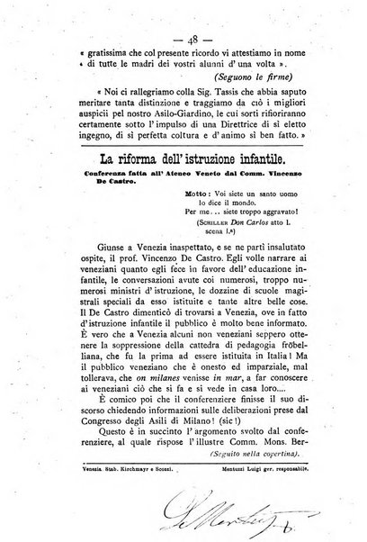 L'educazione moderna periodico mensile indirizzato alla diffusione delle teorie di Federico Frobel ...