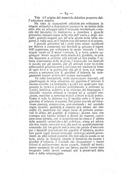 L'educazione moderna periodico mensile indirizzato alla diffusione delle teorie di Federico Frobel ...