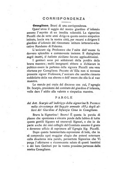 L'educazione moderna periodico mensile indirizzato alla diffusione delle teorie di Federico Frobel ...