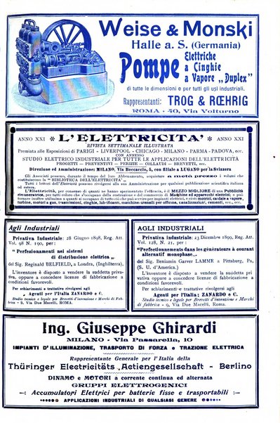 Elettricità rivista settimanale illustrata