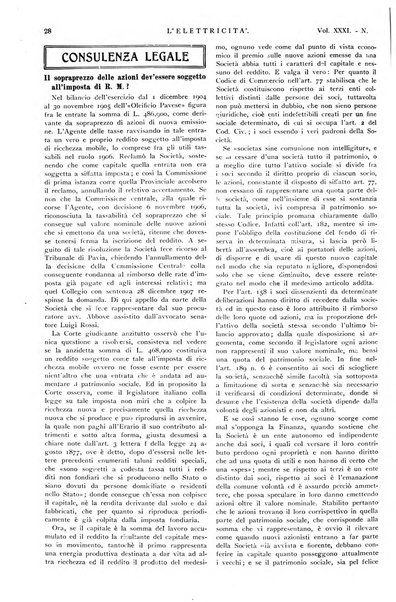 Elettricità rivista settimanale illustrata