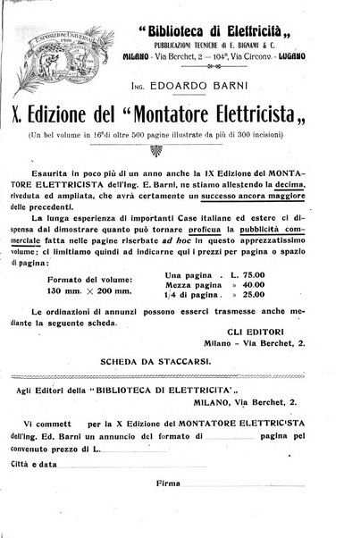 Elettricità rivista settimanale illustrata