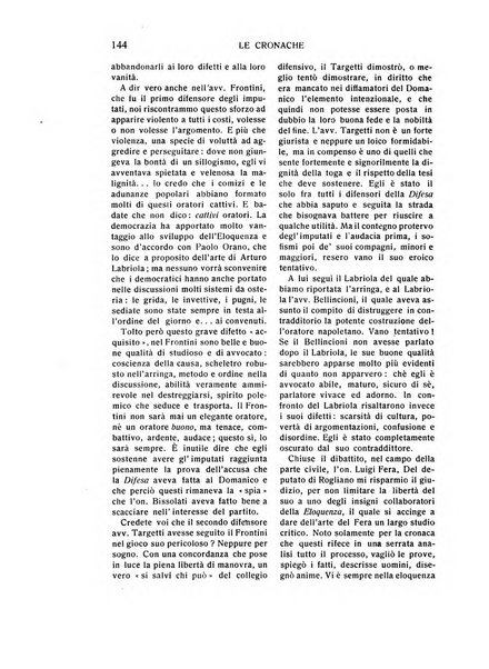 L'eloquenza antologia, critica, cronaca