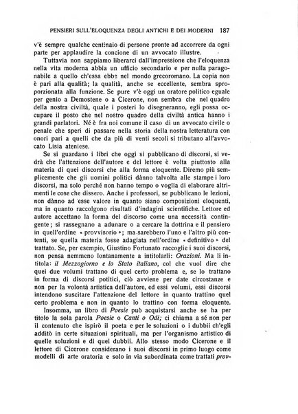 L'eloquenza antologia, critica, cronaca