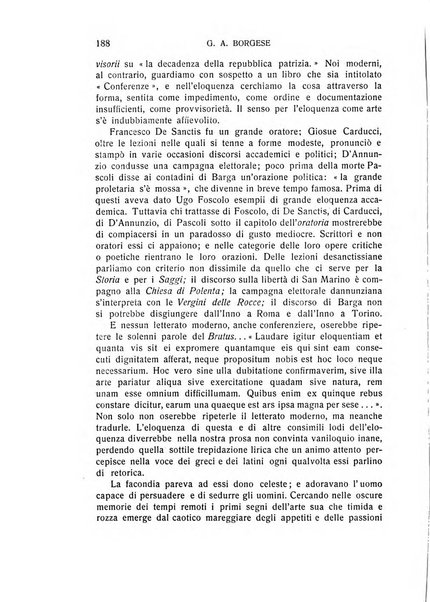 L'eloquenza antologia, critica, cronaca