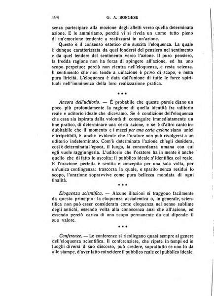 L'eloquenza antologia, critica, cronaca