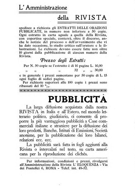 L'eloquenza antologia, critica, cronaca