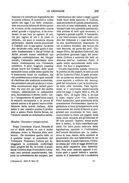 L'eloquenza antologia, critica, cronaca