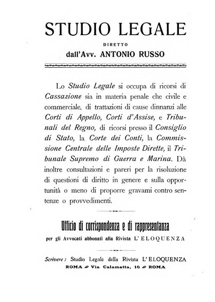 L'eloquenza antologia, critica, cronaca