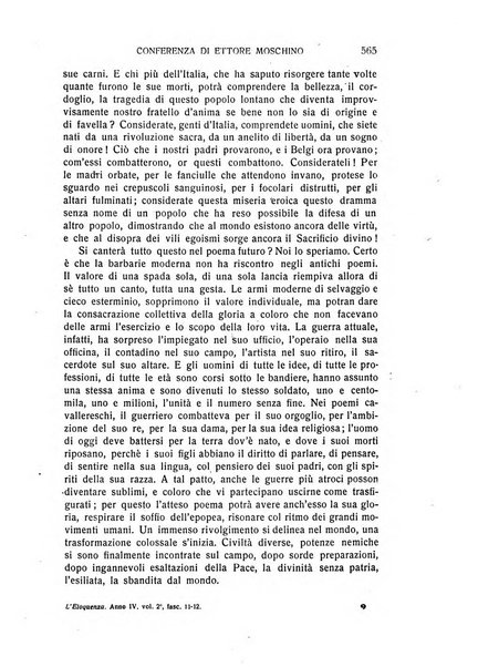 L'eloquenza antologia, critica, cronaca