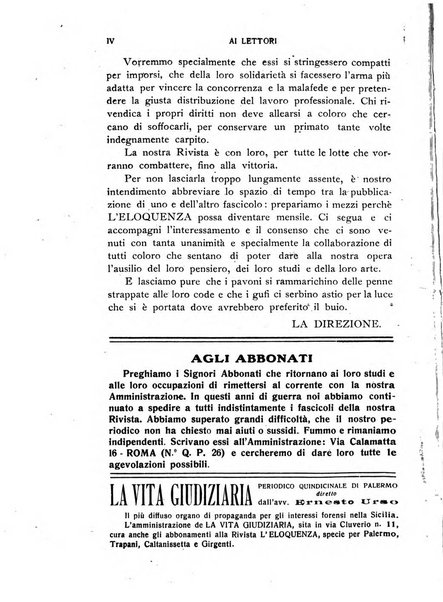 L'eloquenza antologia, critica, cronaca