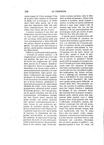 L'eloquenza antologia, critica, cronaca