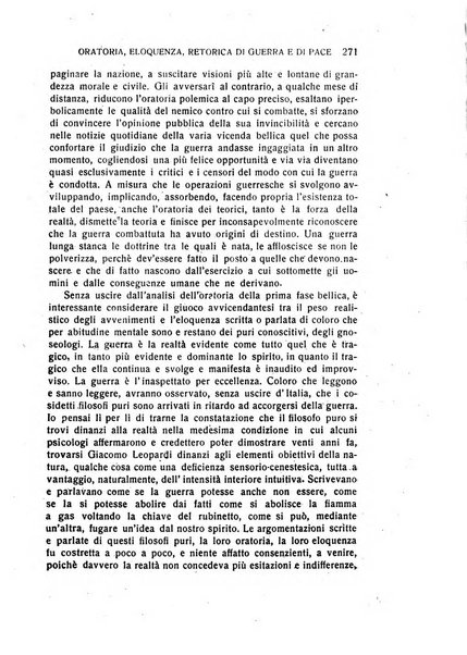 L'eloquenza antologia, critica, cronaca