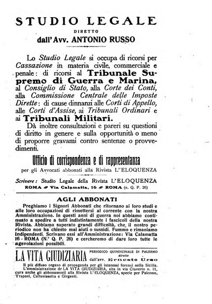 L'eloquenza antologia, critica, cronaca