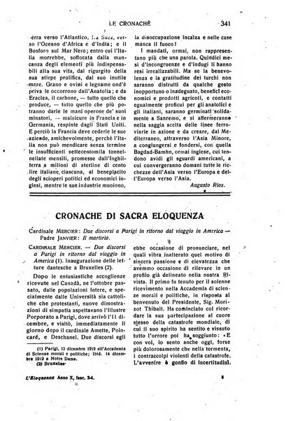 L'eloquenza antologia, critica, cronaca