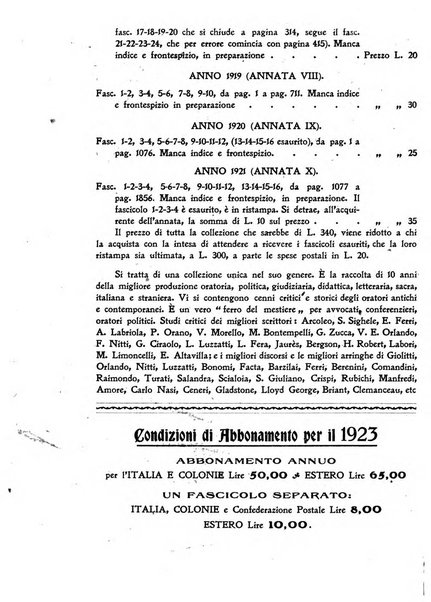 L'eloquenza antologia, critica, cronaca