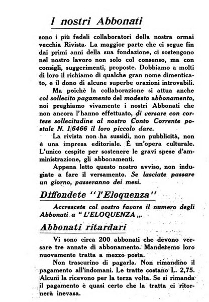 L'eloquenza antologia, critica, cronaca